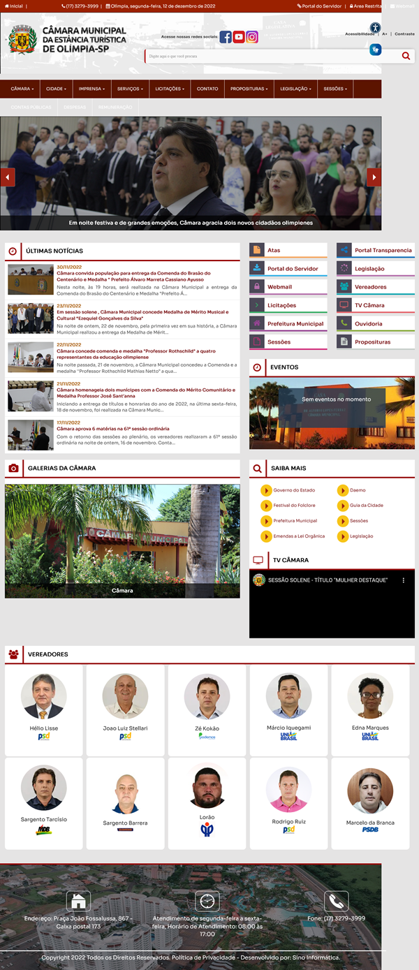 Visualize fotos Tipo: Tipo de Galeria / Descrição: Layouts - SINO INFORMÁTICA